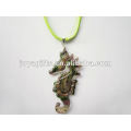 wholesale fashion Lampwork Glass Pendant Necklace Lampwork glass Necklace crystal pendant with wax cord